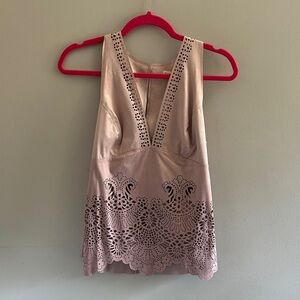 Elegant Sleeveless Blouse - Pink